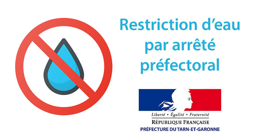 Restriction ou interdiction temporaire de certains usages de l'eau