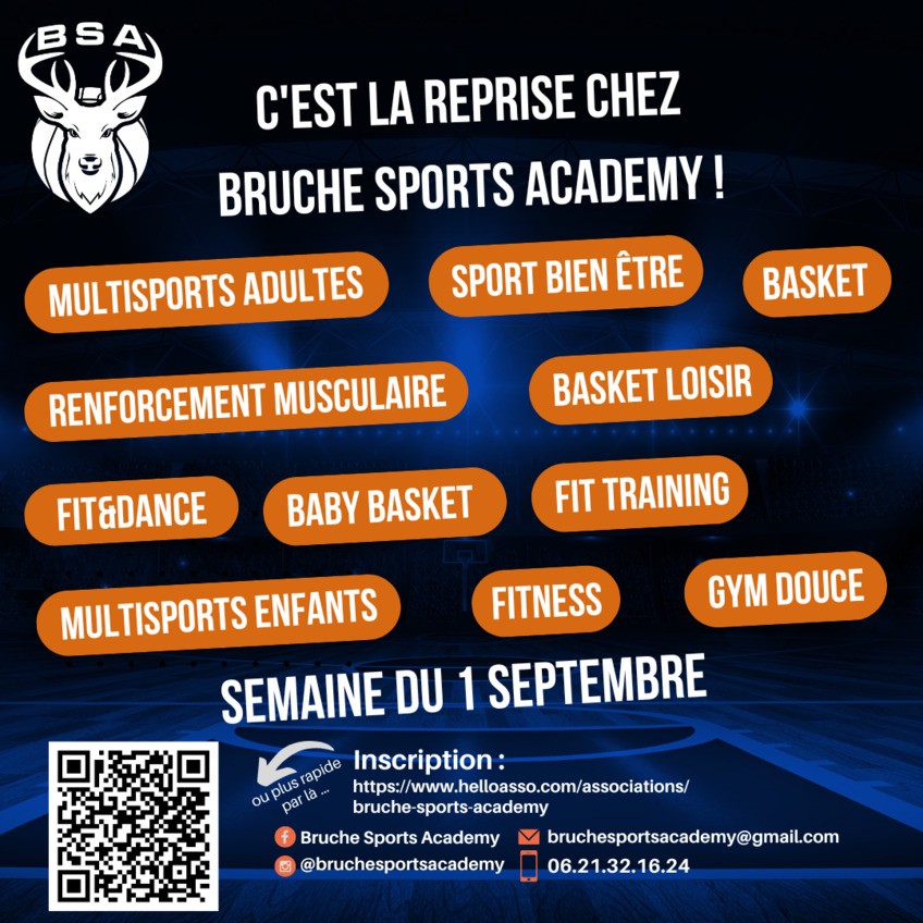C'est la reprise chez Bruche Sports Academy !