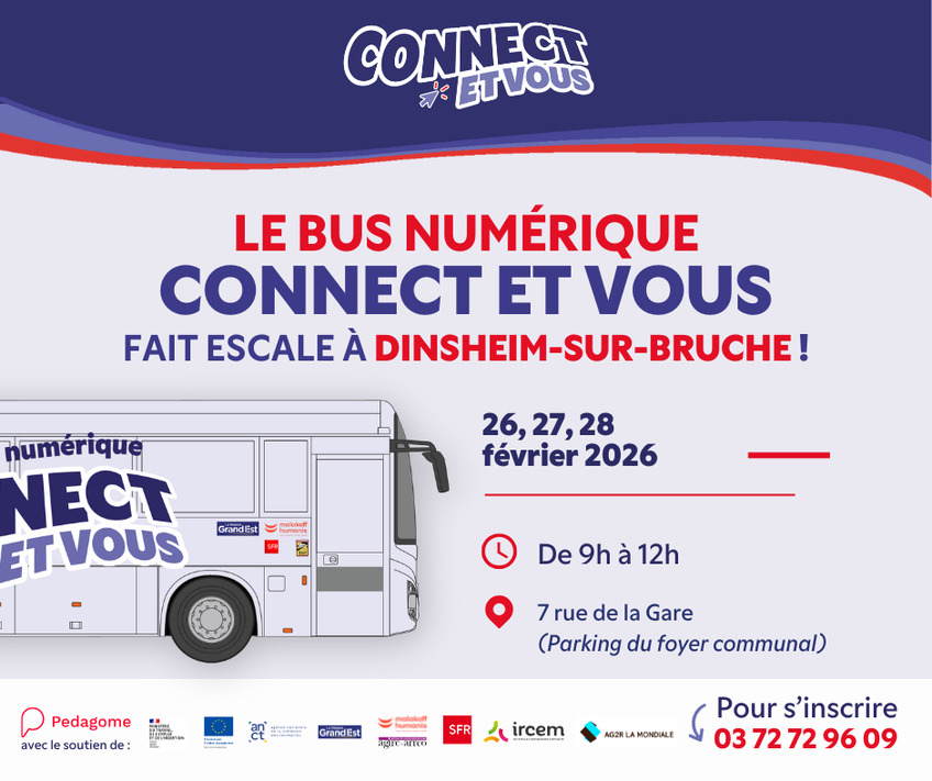 Connect et Vous - Le Bus Numérique arrive à Dinsheim-sur-Bruche !