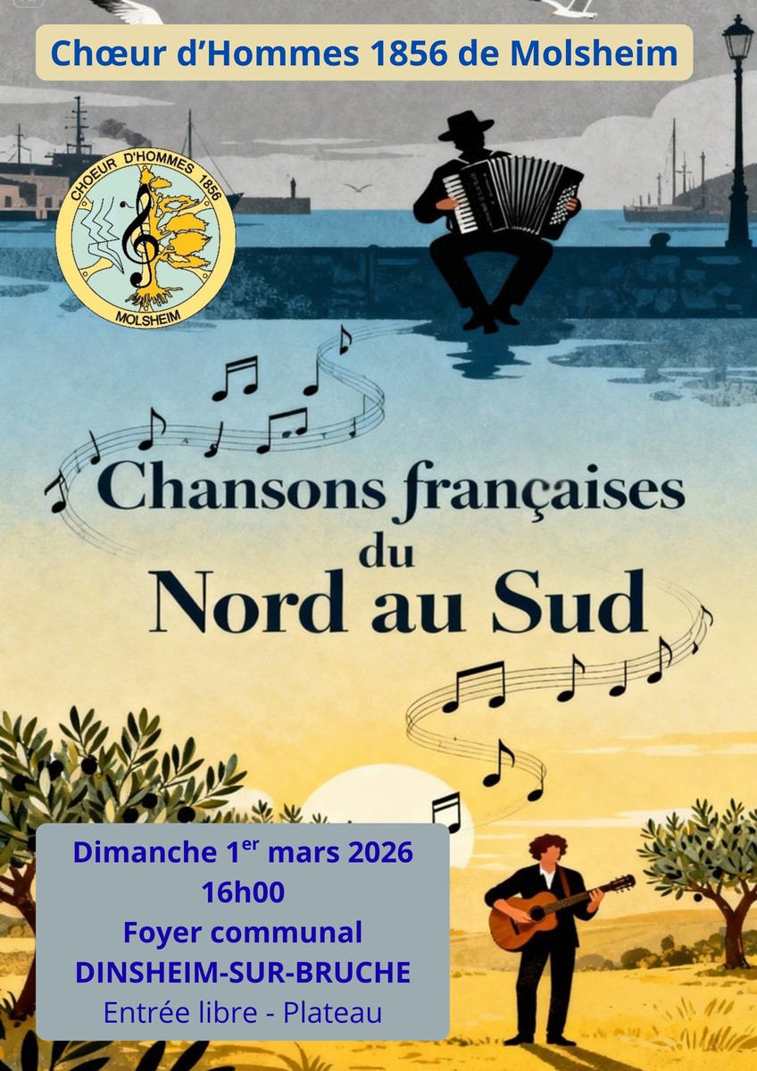 Concert du Chœur d'Hommes 1856 de Molsheim